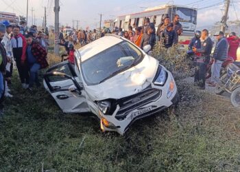 पोखरामा कारले स्कुटरलाई ठक्कर दिँदा स्कुटरमा सवार दुई युवतीको मृत्यु