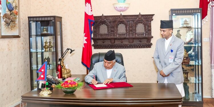 संक्रमणकालीन न्यायसम्बन्धी विधेयक राष्ट्रपतिबाट प्रमाणीकरण