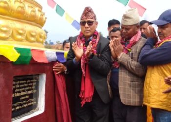 दुुधौली नगरपालिद्वारा शिव र बुुद्ध भगवानको मुुर्ती अनावरण