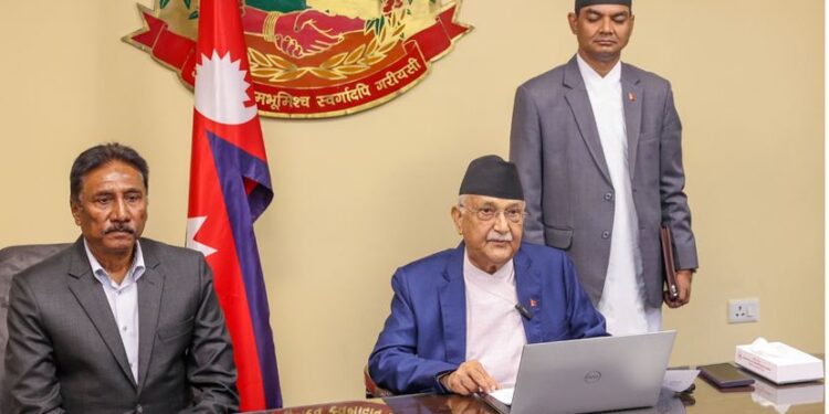 प्रधानमन्त्री ओलीद्वारा ‘श्रमसंसार पोर्टल’ शुभारम्भ, श्रमिक सेवामा प्रविधिको प्रयोगमा जोड